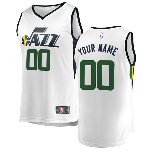 Maillot nba Utah Jazz Association Edition Homme Custom 0 Blanc